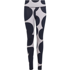 Adidas Girl's Marimekko Cotton Leggings - Purple Tint/Collegiate Navy (HM4454)