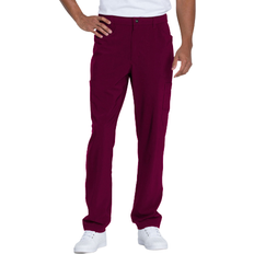 Dickies Men's Advance Straight Leg Zip Fly Cargo Scrub Pants - Maroon