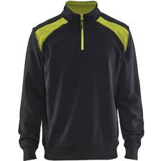 Blåkläder 3353 Half Zip Sweatshirt M - Black/Yellow