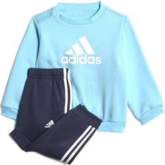 0-1M Tracksuits adidas Infant Badge of Sport Jogger Set - Bliss Blue/White (HM8940)