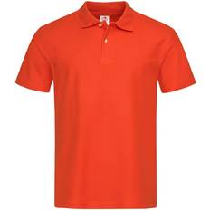 Stedman Mens Cotton Polo Shirt - Brilliant Orange