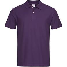 Stedman Mens Cotton Polo Shirt - Deep Berry