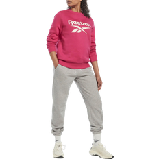 Reebok Women Identity Logo Fleece Crew Sweatshirt - Semi Proud Pink