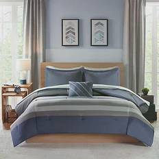 Intelligent Design Marsden Bedspread Gray, Blue (218.44x172.72)