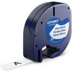 Dymo Bürobedarf Dymo LetraTag Plastic Tape Black on Pearl White 1.2cmx4m
