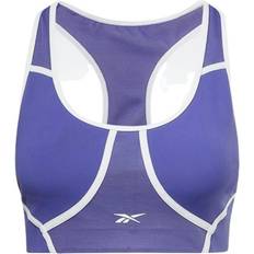 Reebok Women Lux Racer Padded Colorblocked Bra - Bold Purple