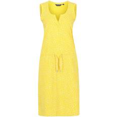 Regatta Womens/Ladies Fahari Ditsy Print Casual Dress (Maize Yellow) Cotton