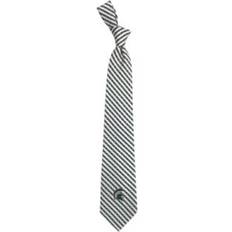 Men - White Ties Eagles Wings Michigan State Spartans Gingham Tie - White