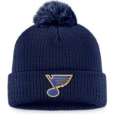 Fanatics Beanies Fanatics St. Louis Blues Core Primary Logo Cuffed Knit Beanie with Pom