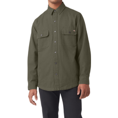 Dickies Duck Flannel-Lined Shirt - Military Green