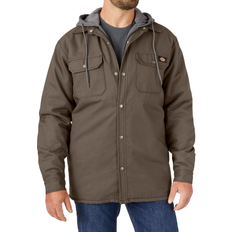 Dickies Hydroshield Duck Hooded Shirt Jacket - Mushroom