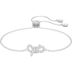 Swarovski Lifelong Bow Bracelet - Silver/Transparent