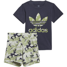 Blå Andre sett adidas Infant Camo Shorts & Tee Set - Shadow Navy (HE6928)