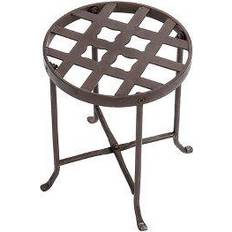 Iron Outdoor Planter Boxes Achla Designs Small Round Table Flowers Plant Stand