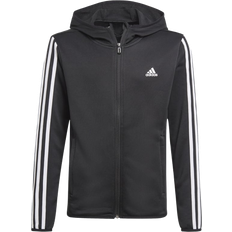 Treningsklær Hettegensere Adidas Designed Move 3-Stripes Hoodie Kids - Black/white
