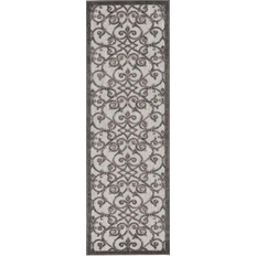 Nourison Aloha ALH21 Gray, Brown 23.976x95.984"