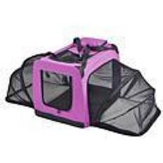 Large collapsible dog crate Pet Life Large Soft Folding Collapsible Expandable Dog Crate