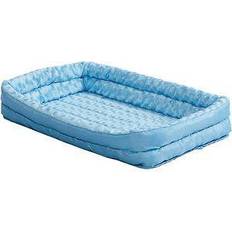 Midwest Dog Beds, Dog Blankets & Cooling Mats - Dogs Pets Midwest Time Deluxe Double Bolster Pet Bed Blue 30in