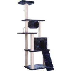 Pets Armarkat Classic Real Wood Cat Tree 71in Navy