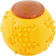 Orbee-Tuff Tennis Ball Treat-Dispensing Dog Chew Toy, Yellow