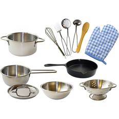 Kitchen Toys Pots & Pans Deluxe Stainless Steel Set