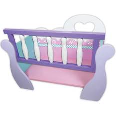 Doll Prams Dolls & Doll Houses Lissi Wooden Baby Doll Cradle