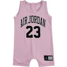Nike Babies Jumpsuits Children's Clothing Nike Infant Jordan Jersey Romper - Pink Foam (556169-A9)