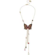 Betsey Johnson Butterfly Y-Shaped Necklace