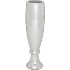 Vases Juniper + Ivory 33 In. x 9 In. Glam Silver Polystone 50133