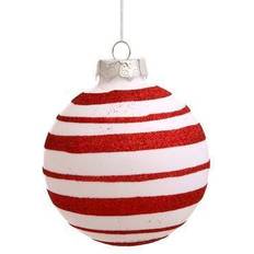 Vickerman N100712 80MM Candy Cane Balls 4-Box