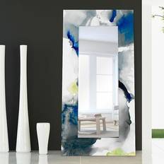 Empire Art Direct Ephemeral Rectangular Beveled Mirror, Multicolor Wall Mirror