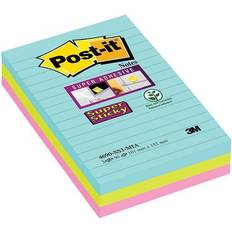 3M Post-it Notes Super Sticky 101x152mm Cosmic (Pack of 3) 4690-SS3-MIA