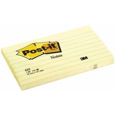 Post-it Notes, 3 x 5, Canary Yellow, Lined, 100 Sheets/Pad, 12 Pads/Pack (635-YW) Quill Yellow