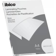 Lamineringslommer Ibico Basics Medium A4 Laminating Pouches Crystal clear Pack 100