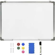 Kontorartikler vidaXL Magnetic Dry-erase Whiteboard White 90x60 cm Steel White