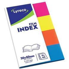 Lyreco Indexfilm 20x50mm sort.färg