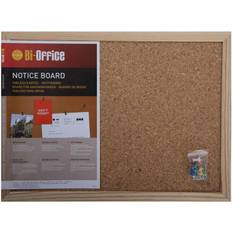 Bi-Office Cork Notice Board 400x300mm, Pine