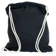 United Bag Store Cotton Drawstring Bag (One Size) (Black)