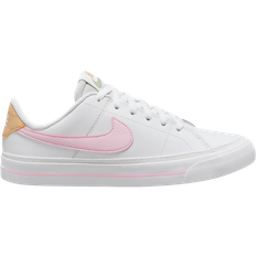Racket Sport Shoes Nike Court Legacy GS - White/Sesame/Honeydew/Pink Foam