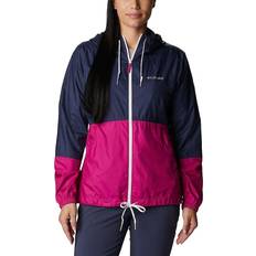 Damen - Softshelljacke - Türkis Oberbekleidung Columbia Women's Flash Forward Hood Colorblock Windbreaker Jacket, Large