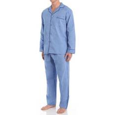 Sleepwear Hanes Men Big Broadcloth Pajama Set 39645-XX-Large (Blue)