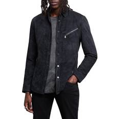 John Varvatos Suede Shirt Jacket MIDNIGHT