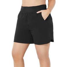Polyester - Women Swimwear Swimsuits For All Quick Dry Swim Short - Black
