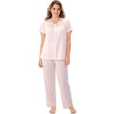 Pink Sleepwear Womens Exquisite Form Coloratura Pajama Set Champagne