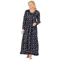 Women Robes Plus Women's Long sleeve gown by Dreams & Co. in Bouquet (Size 5X) Nightgown