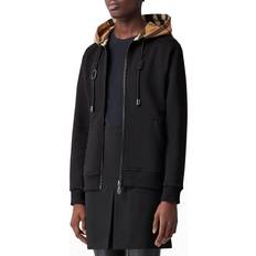 Zip up sweatshirt without hood Burberry Willow Check-Hood Zip-Up Sweatshirt