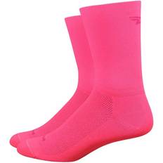 Gule Sokker DeFeet Aireator D-Logo Double Cuff Socks Flamingo Socks