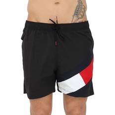 Mehrfarbig Badehosen Tommy Hilfiger Logo Waistband Mid Length Swim Shorts PRIMARY