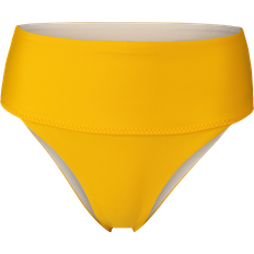 Dame - Gule Badetøy Casall Mid Waist Bikini Brief - Bright Sunset Yellow