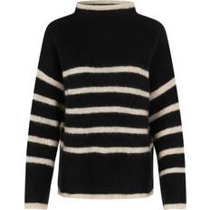 Second Female Ovalis Knit T-Neck Jumper - Black